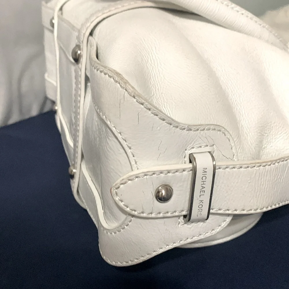 Michael Kors, winter white leather bag